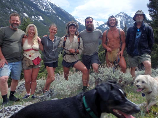 Hiking near Middle Mountain.
